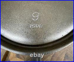 Restored GRISWOLD made PURITAN Cast Iron #9 Griddle, Well Seasoned, Ready to Use