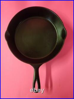 Restored GRISWOLD's ERIE # 8 B Cast Iron Skillet Sits Flat Smooth