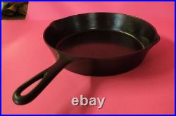 Restored GRISWOLD's ERIE # 8 B Cast Iron Skillet Sits Flat Smooth