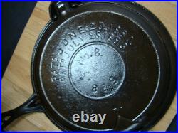 Restored Griswold Cast Iron ERIE The American Finger Hinged Waffle Iron 88 -93 Restored Griswold Cast Iron ERIE The American Finger Hinged Waffle Iron 88 -93