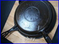 Restored Griswold Cast Iron ERIE The American Finger Hinged Waffle Iron 88 -93