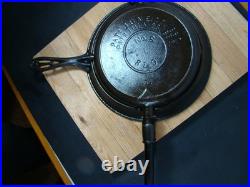 Restored Griswold Cast Iron ERIE The American Finger Hinged Waffle Iron 88 -93