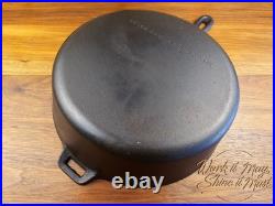 Restored Wagner Ware #8 Chicken Fryer 10.5 Vintage Cast Iron Skillet