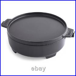 SALE! Weber 8859 Dutch Oven Duo 7.25-Quart Cast Iron Dutch Oven