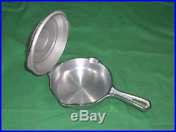 SCARCE UNUSED NOS CHROME #3 GRISWOLD HAMMERED CAST IRON SKILLET With MATCHING LID