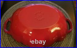 STAUB Cast Iron 3 Quart TOMATO Cocotte Cooking Pot RED