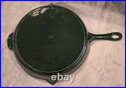 STAUB Cast Iron 30cm / 12 Skillet Double Spout color SAFFRON Gently Used