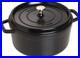 STAUB Cast Iron Round Cocotte 26cm 5L Black Dutch Oven New (Damaged Box)