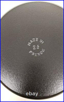STAUB Cast Iron Round Cocotte 26cm 5L Black Dutch Oven New (Damaged Box)