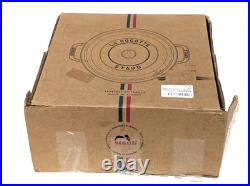 STAUB Cast Iron Round Cocotte 26cm 5L Black Dutch Oven New (Damaged Box)