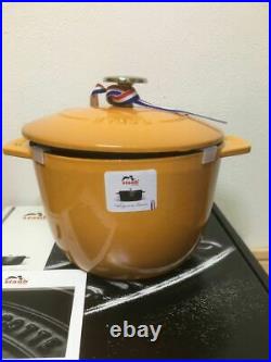 STAUB Enameled Cast Iron La Cocotte de Gohan M 16 cm Mustard 2cup Rice Cook Pot