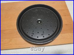 STAUD Cast Iron 7 qt, Round, Dutch Oven, Cherry