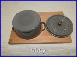 STAUD Cast Iron 7 qt, Round, Dutch Oven, Cherry