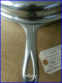 Scarce Griswold #778 Size 9 Deep Skillet Chicken Fryer Set in Duo Chrome Finish