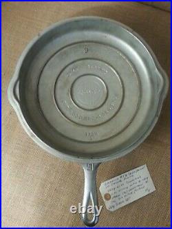 Scarce Griswold #778 Size 9 Deep Skillet Chicken Fryer Set in Duo Chrome Finish