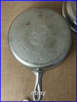 Scarce Griswold #778 Size 9 Deep Skillet Chicken Fryer Set in Duo Chrome Finish