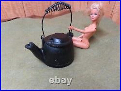 Scarce Griswold Childs kettle, Cast iron, No. 0 size, OriginalGD+? GW11.9.24