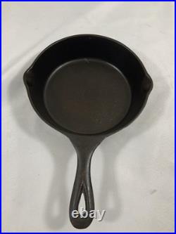 Scarce Lodge 3-Notch Notched #4 Cast Iron Skillet 1945-1955 Restored & Seasoned