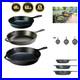 Seasoned Cast Iron 3 Skillet Bundle. 12 Inches and 10.25 Inches with 8 Inch S