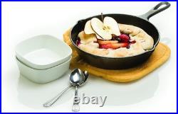 Seasoned Cast Iron 3 Skillet Bundle. 12 Inches and 10.25 Inches with 8 Inch S
