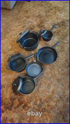 Seasoned cast iron cookware set-10 piece