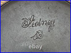 Sidney Cast Iron #12 Flower Script Logo Skillet