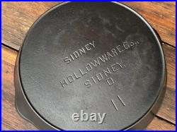 Sidney Hollow Ware #11 Cast Iron Skillet