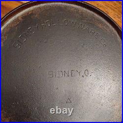 Sidney Hollow Ware Co. Cast Iron #8 Handled Griddle, Block Logo, Circa 1888-1897