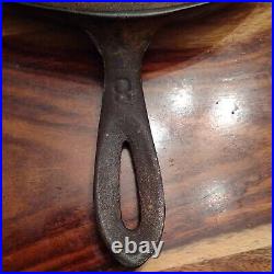 Sidney Hollow Ware Co. Cast Iron #8 Handled Griddle, Block Logo, Circa 1888-1897