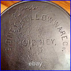 Sidney Hollow Ware Co. Cast Iron #8 Skillet, Block Logo, Circa 1888-1897