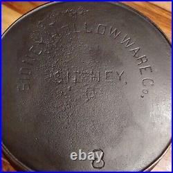 Sidney Hollow Ware Co. Cast Iron #8 Skillet, Block Logo, Circa 1888-1897