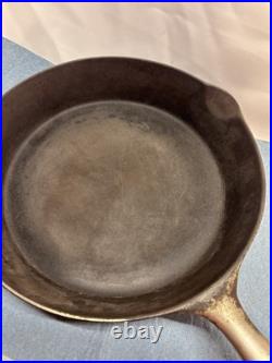 Sidney Hollow Ware, Wagner Ware #8, Plated, 1897-1903 Cast Iron Skillet