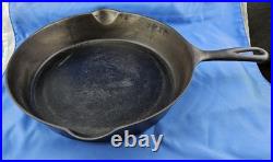 Sidney O Hollow Wear #10 Vintage Script Logo Very Rare Cast Iron Skillet c 1887