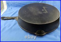 Sidney O Hollow Wear #10 Vintage Script Logo Very Rare Cast Iron Skillet c 1887