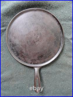 Sidney Vintage Cast Iron #9a Round Griddle Frying Pan Nice Condition Fast Ship