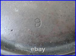 Sidney Vintage Cast Iron #9a Round Griddle Frying Pan Nice Condition Fast Ship