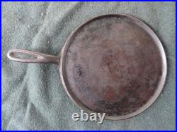 Sidney Vintage Cast Iron #9a Round Griddle Frying Pan Nice Condition Fast Ship