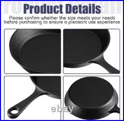 Skylety Mini Cast Iron Skillets Small Plate Restaurant Kitchen Skillets, 10 Sets