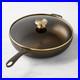 Smithey 11 Seasoned Cast Iron Deep Skillet with Lid Frying Pan