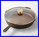 Smithey Classic Seasoned Cast Iron Skillet with Lid Cookware Frying Pan