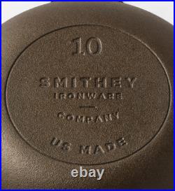 Smithey Seasoned Cast Iron Chef Skillets, 10