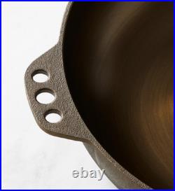 Smithey Seasoned Cast Iron Chef Skillets, 10