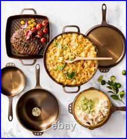 Smithey Seasoned Cast Iron Chef Skillets, 10