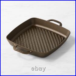 Smithey Seasoned Cast Iron Grill Pan 12 Inch Pre-Seasoned Dual Handle Smithey Seasoned Cast Iron Grill Pan 12 Inch Pre-Seasoned Dual Handle