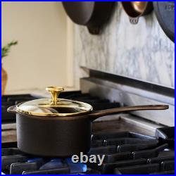 Smithey Seasoned Cast Iron Saucepan, 1-Qt