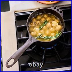 Smithey Seasoned Cast Iron Saucepan, 1-Qt