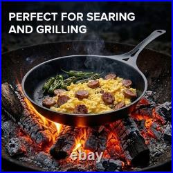 Solidteknics 9.5 Outdoor Skillet Australian Iron for BBQ & Outdoor Use