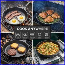 Solidteknics 9.5 Outdoor Skillet Australian Iron for BBQ & Outdoor Use