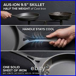 Solidteknics 9.5 Outdoor Skillet Australian Iron for BBQ & Outdoor Use