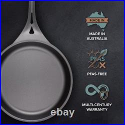 Solidteknics 9.5 Outdoor Skillet Australian Iron for BBQ & Outdoor Use